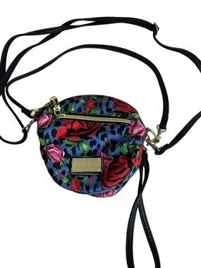 Betsey Johnson Crossbody Bag Floral & Animal Print Gold Hardware